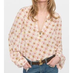 NEW ZADIG & VOLTAIRE torny tunic top in pear